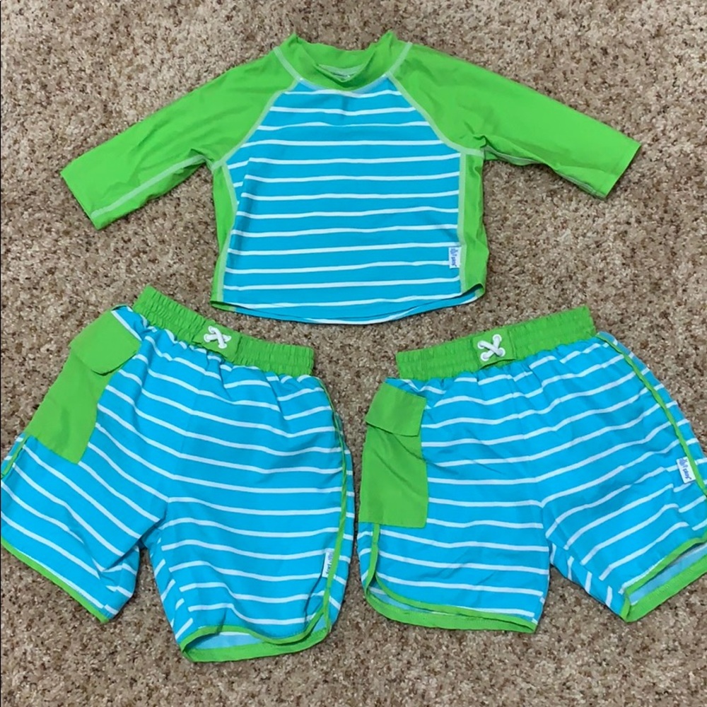 Toddler swim shorts and rash / UV guard